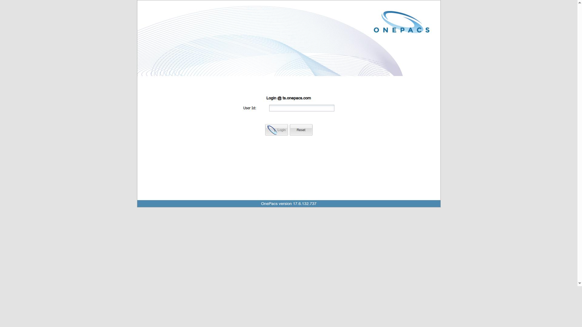 OnePACS website